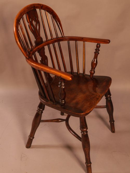 A Good Yew Wood Windsor Chair Rockley Maker