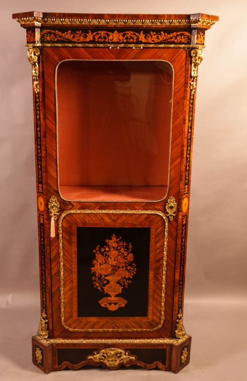 A Superb French Display Cabinet Kingwood and Ebony