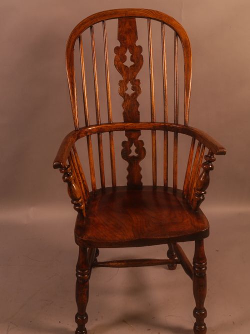 An Ash and Elm High Windsor Chair Allsop Worksop Maker