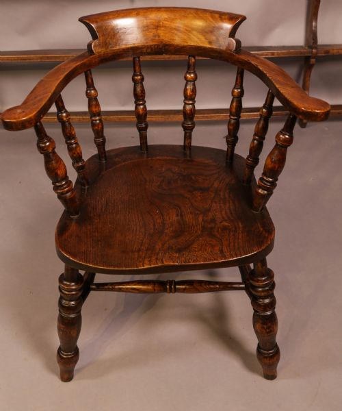 A Victorian Captains Chair Ash and Elm