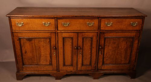 A Georgian Oak Serving Dresser C 1800