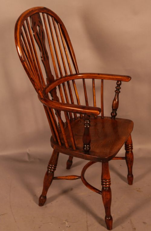 A Good High Back Windsor Chair C 1840