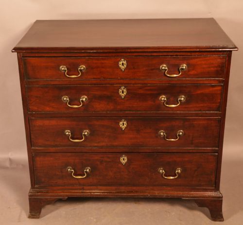 A Georgian Mahogany Chest of Drawers Original Brasswork C 1780