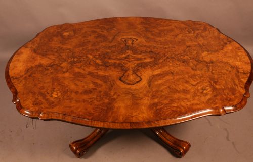 A Victorian Coffee Table in Burr Walnut