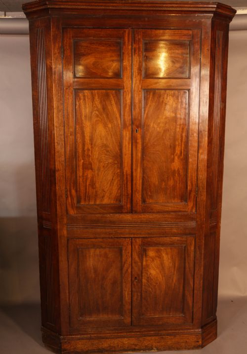 An 18th Century Double Height Corner Cupboard Superb Patina
