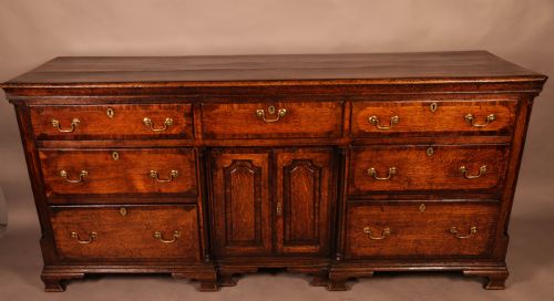 A Good Georgian Oak Serving Dresser