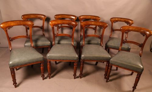 A Good Set of 8 Early Victorian Century Dining Chairs