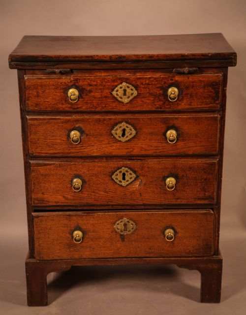 A Rare Early Georgian Batchelors Chest Tiny