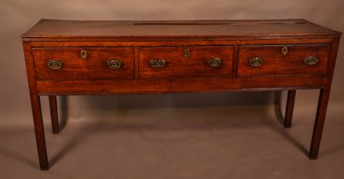 A Georgian Oak Serving Dresser