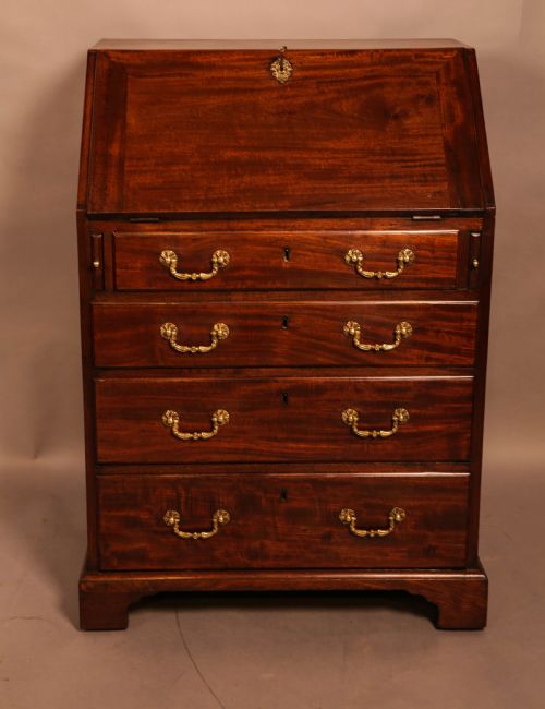 Rare 18th Century Bureau Only 2ft 3 Inches Wide