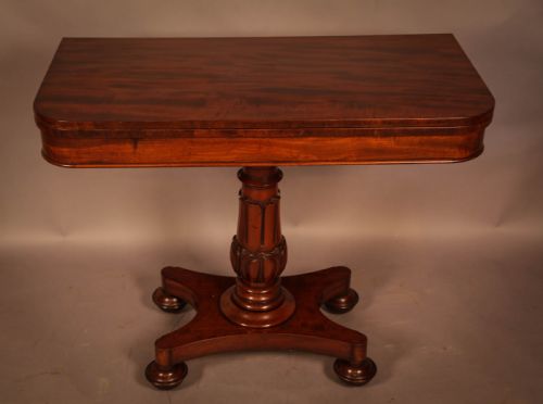 Early Victorian Tea Table Mahogany