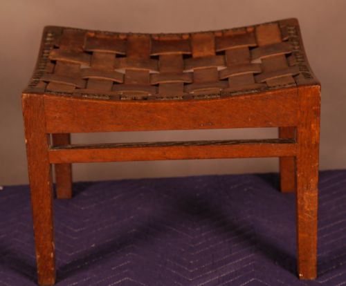 An Arts and Crafts Foot Stool Simpson Kendal