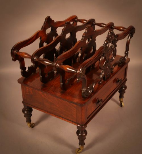 An Early Victorian Rosewood Canterbury