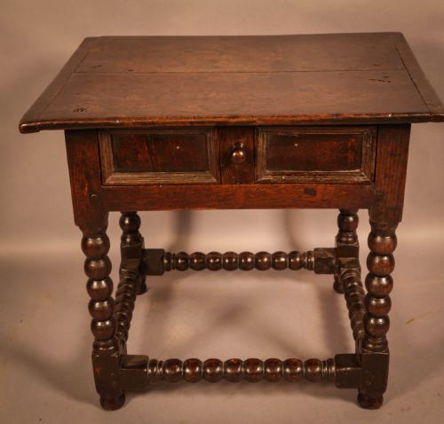 A 17th Century Oak Side Table Small Size