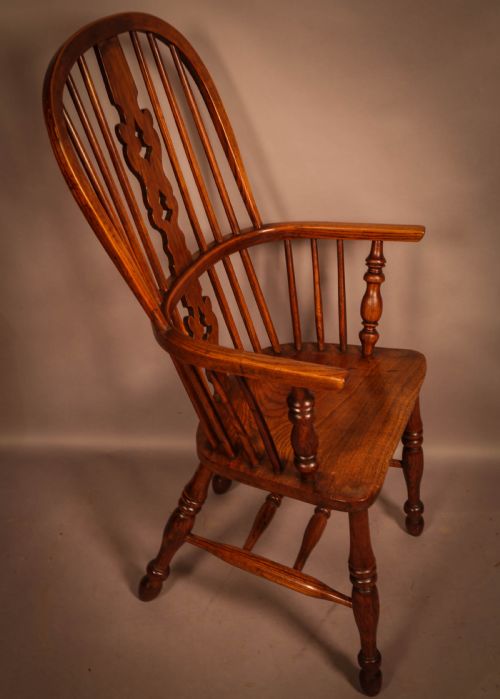 An Ash and Elm High Back Windsor Chair