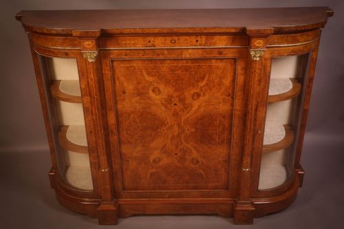 A Good Burr Walnut Credenza