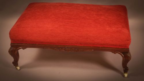 A Large Victorian Foot Stool