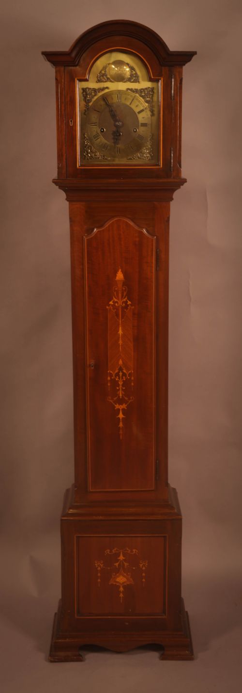 An 1920s Grandaughter Longcase Clock