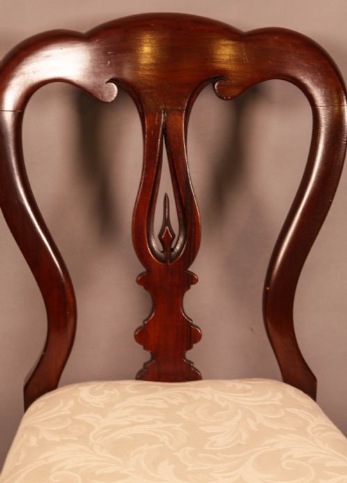 A SET OF 8 VICTORIAN SPEAR POINT BALLOON BACK DINING CHAIRS - ADDITIONAL PHOTO 8