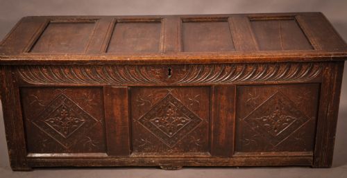 A17th Century Coffer Dated 1665 with Initials El