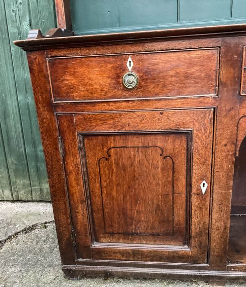 A GEORGIAN OAK DRESSER - ADDITIONAL PHOTO 7