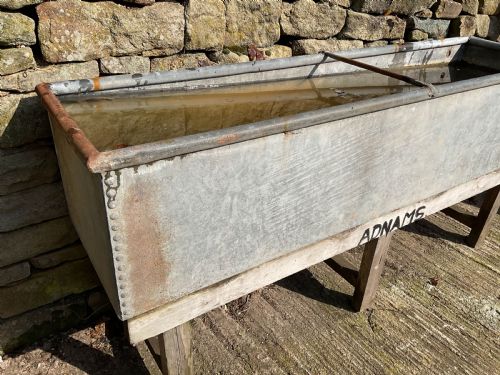 A GALVANISED FARM TROUGH - ADDITIONAL PHOTO 1
