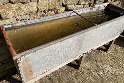 A GALVANISED FARM TROUGH - ADDITIONAL PHOTO 2