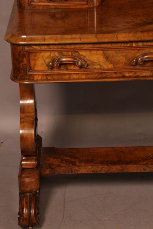 A SUPER VICTORIAN DUCHESS DRESSING TABLE IN BURR WALNUT - ADDITIONAL PHOTO 8