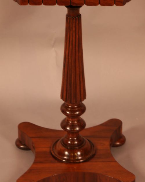 A GOOD WILIAM IV OCCAISIONAL TABLE IN ROSEWOOD - ADDITIONAL PHOTO 4