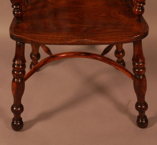 A SUPERB WORKSOP YEW WINDSOR CHAIR - ADDITIONAL PHOTO 3