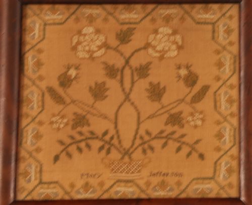 A PAIR OF NEEDLEWORK SAMPLERS MARY JEFFERSON C1830 - ADDITIONAL PHOTO 3