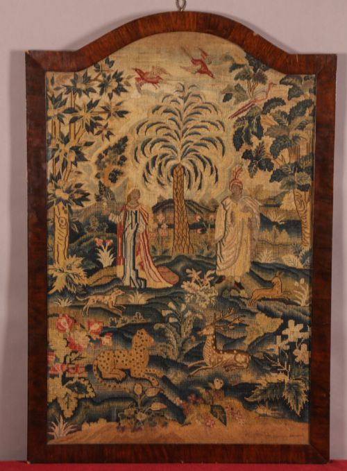 a superb 17th century woolwork panel - CATEGORY: ANTIQUE MISCELLANEOUS - DATED 17TH CENTURY