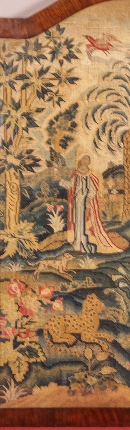 A SUPERB 17TH CENTURY WOOLWORK PANEL - ADDITIONAL PHOTO 5