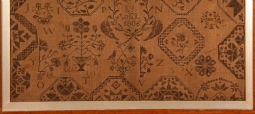 ACKWORTH QUAKER SCHOOL SAMPLER LYDIA LADD 1806 - ADDITIONAL PHOTO 2