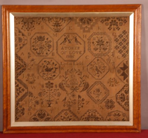 ACKWORTH QUAKER SCHOOL SAMPLER LYDIA LADD 1806 - ADDITIONAL PHOTO 5