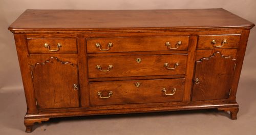 A GEORGIAN OAK SERVING DRESSER - ADDITIONAL PHOTO 8