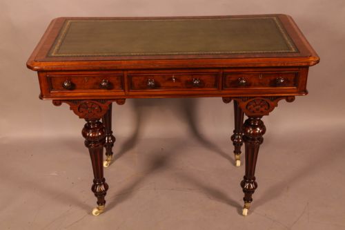 a super quality victorian library table by fry and co - CATEGORY: ANTIQUE TABLES - DATED 19TH CENTURY