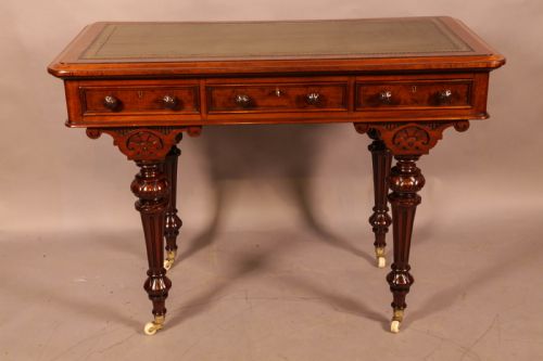 A SUPER QUALITY VICTORIAN LIBRARY TABLE BY FRY AND CO - ADDITIONAL PHOTO 1