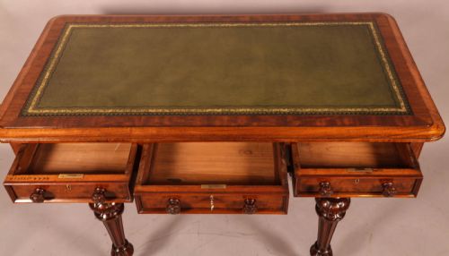 A SUPER QUALITY VICTORIAN LIBRARY TABLE BY FRY AND CO - ADDITIONAL PHOTO 3