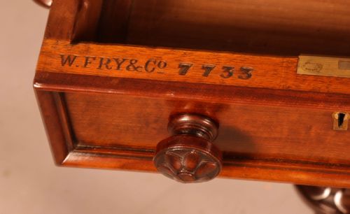 A SUPER QUALITY VICTORIAN LIBRARY TABLE BY FRY AND CO - ADDITIONAL PHOTO 5
