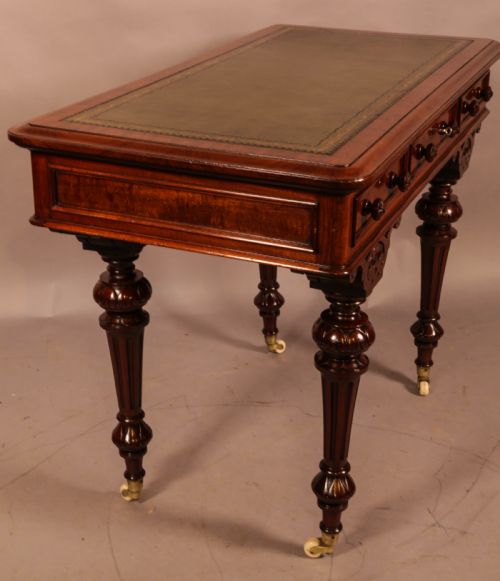A SUPER QUALITY VICTORIAN LIBRARY TABLE BY FRY AND CO - ADDITIONAL PHOTO 7