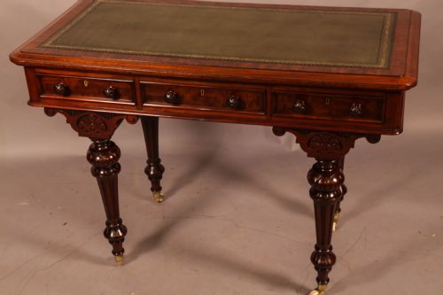 A SUPER QUALITY VICTORIAN LIBRARY TABLE BY FRY AND CO - ADDITIONAL PHOTO 9