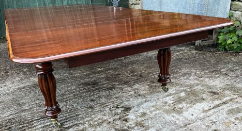 A GOOD EARLY 19TH CENTURY EXTENDING DINING TABLE IN MAHOGANY - ADDITIONAL PHOTO 5