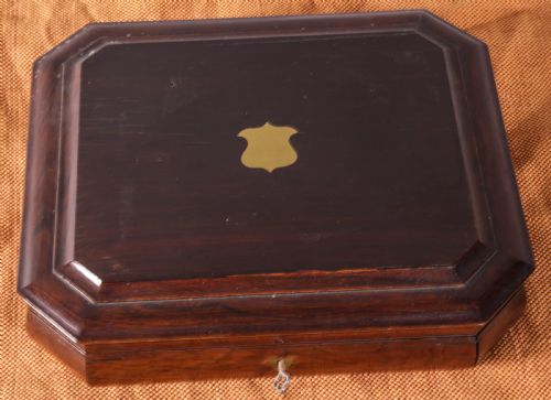 FISH KNIFE SET IN MAHOGANY CASE - ADDITIONAL PHOTO 3