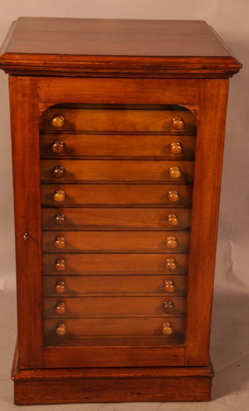Victorian Collectors Cabinet 12 Drawers