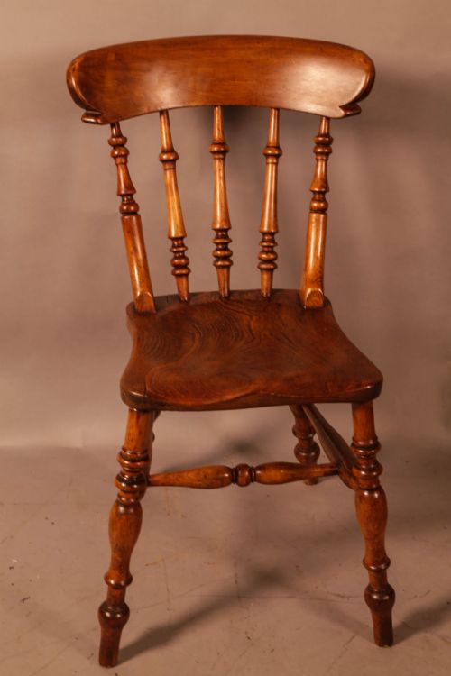 A HARLEQUIN SET OF 4 WORKSOP KITCHEN CHAIRS - ADDITIONAL PHOTO 4