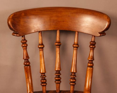 A HARLEQUIN SET OF 4 WORKSOP KITCHEN CHAIRS - ADDITIONAL PHOTO 8