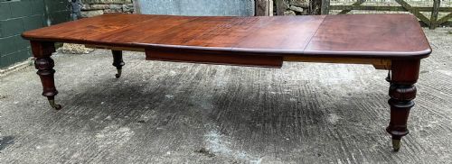 A GOOD VICTORIAN MAHOGANY EXTENDING DINING TABLE SEAT 12 - ADDITIONAL PHOTO 7