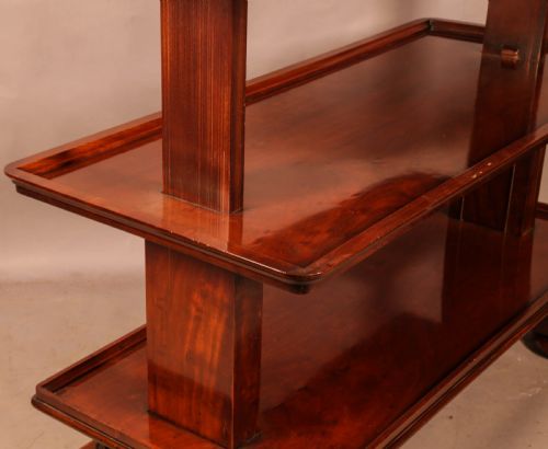 AN EXTRA LARGE VICTORIAN DUMB WAITER - ADDITIONAL PHOTO 2