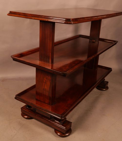 AN EXTRA LARGE VICTORIAN DUMB WAITER - ADDITIONAL PHOTO 3